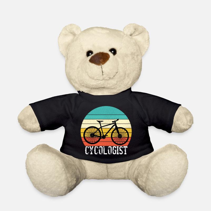 Cycologue Funny Vintage Cycliste - Nounours - noir