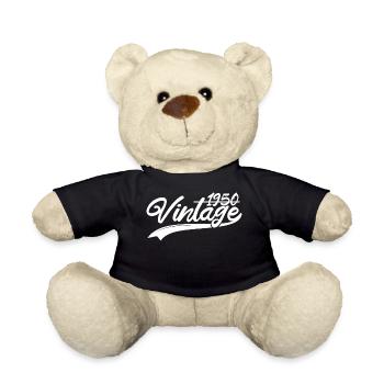 Vintage 1950 Geburtstagsgeschenk 1950 - Teddy - Schwarz - Vorne