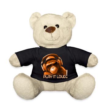 Play It Loud Affe DJ - Teddy - Schwarz - Vorne