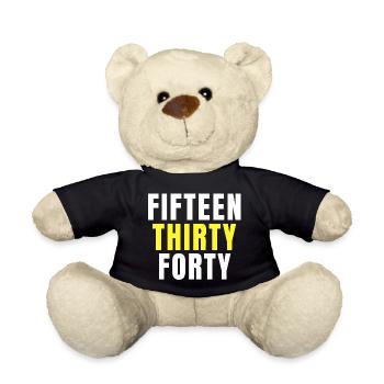tennis, fan de tennis, balle de tennis - Nounours - noir - Devant