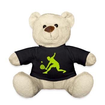 Padelspieler Silouhette - Teddy - Schwarz - Vorne