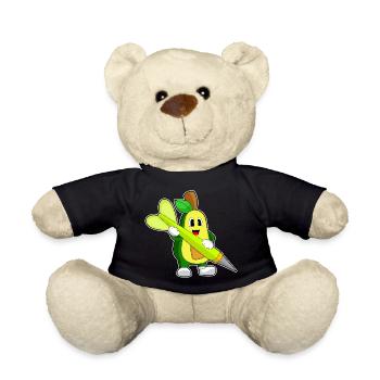 Avocado Dart Dartpfeil - Teddy Bear - black - Front