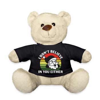 Santa Claus Sweater - Christmas Gifts - Teddy Bear - black - Front