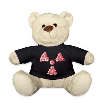 Radioactive Clover Roses Manip Radio Radiology - Teddy Bear - black - Front