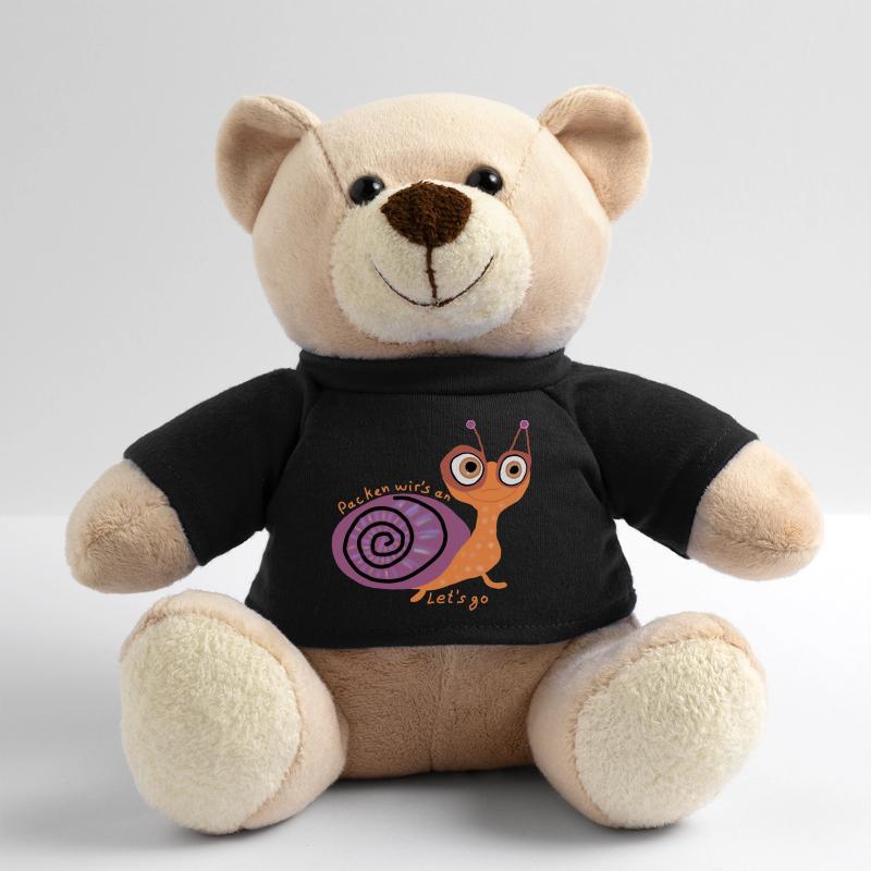 Schnecke mit Spruch Teddy
