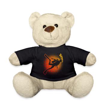Scuba Taucher Scuba Diver Diving Free Dive - Teddy Bear - black - Front