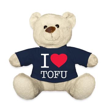 I LOVE TOFU - Teddy Bear - french navy - Front