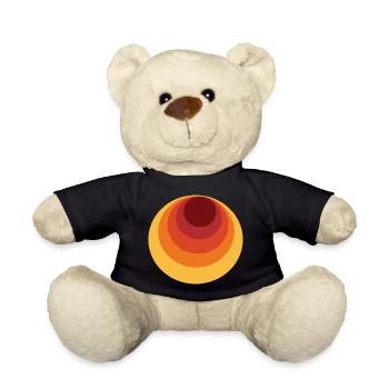 Retro Kreis Polka Dot - Teddy - Schwarz - Vorne