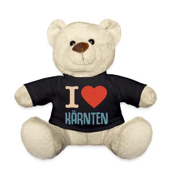 I love Carinthia Austria Austria - Teddy Bear - black - Front