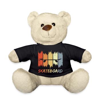 Skateboard Retro Look - Teddy - Schwarz - Vorne