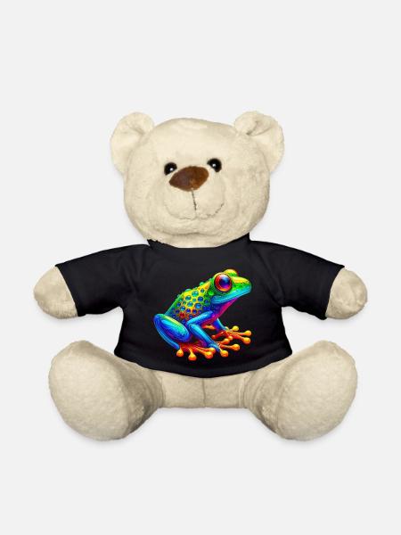 Frosch - Teddy - Schwarz