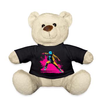 90s Breakdancer - Teddy Bear - black - Front