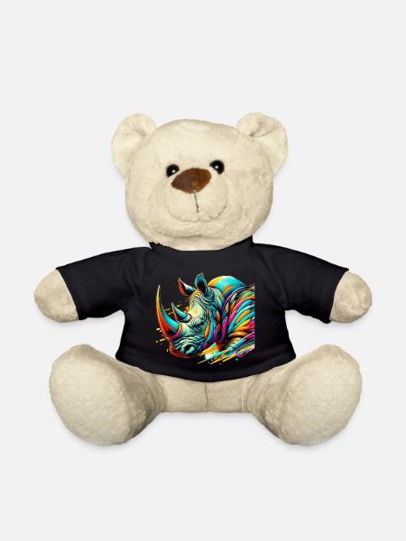 Rhinoceros - Teddy Bear - black