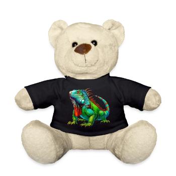 Iguana - Teddy Bear - black - Front