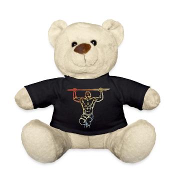 Fitness Sportler Skizze - Teddy - Schwarz - Vorne