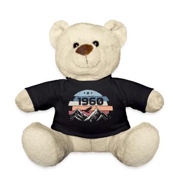 Original 1960's Vintage 1960's Birthday 1960's - Teddy Bear - black - Front