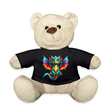 Drache - Teddy - Schwarz - Vorne