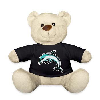 Dolphin - Teddy Bear - black - Front