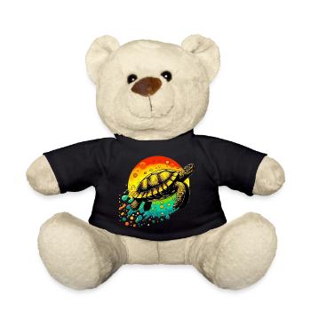 Turtle - Teddy Bear - black - Front
