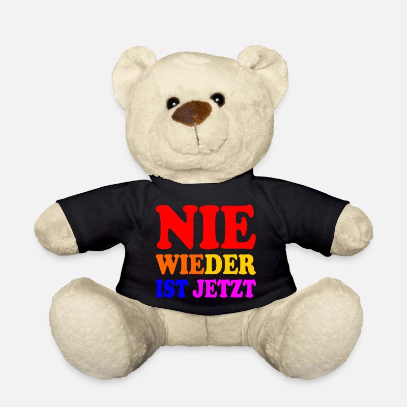 Nie wieder ist jetzt - Teddy - Schwarz