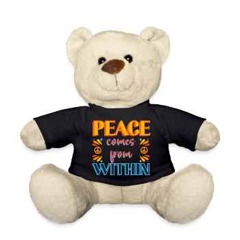 Frieden kommt von innen Farbdesign - Teddy - Schwarz - Vorne