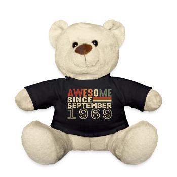 September 1969, birthday present September 1969 - Teddy Bear - black - Front