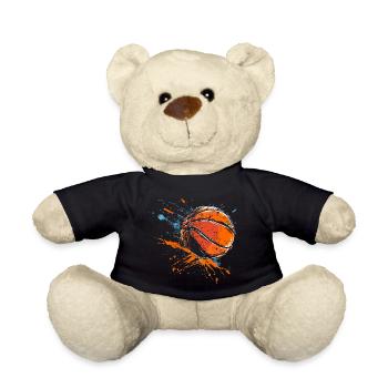 Basketball Ball Streetart - Teddy - Schwarz - Vorne