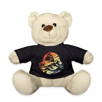Segeln Vintage Look - Teddy - Schwarz - Vorne