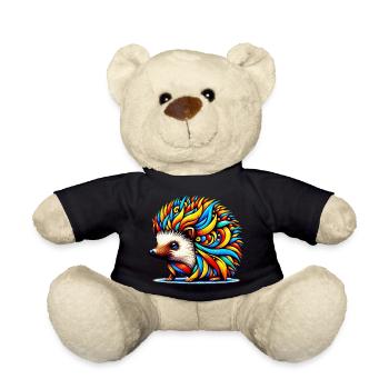 Hedgehog - Teddy Bear - black - Front