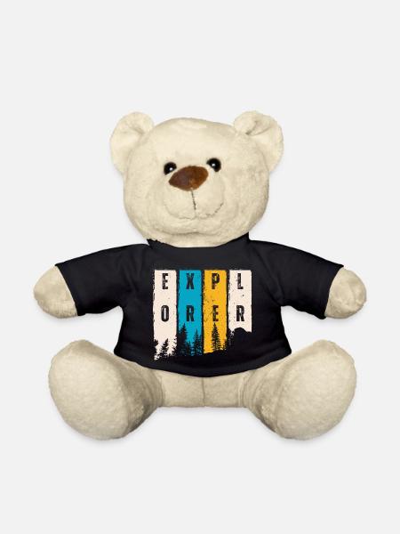 Explorer Forest Arbres Silhouette - Nounours - noir