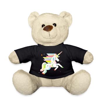Licorne géométrique délicate – Rêveuse et magique - Nounours - noir - Devant