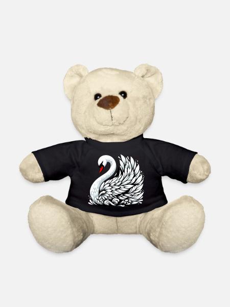 Schwan - Teddy - Schwarz
