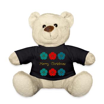 WEIHNACHTEN. FROHE WEIHNACHTEN. FROHE WEIHNACHTEN. NEUJAHRSTAG - Teddy - Schwarz - Vorne