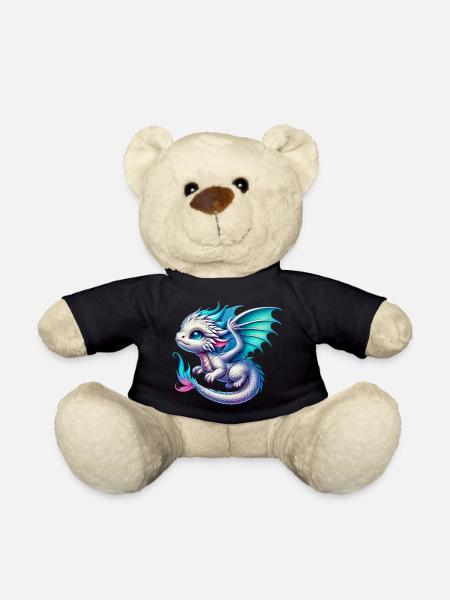 Drache - Teddy - Schwarz