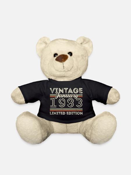 Janvier 1983 Né en 1983 - Date de naissance Janvier 1983 - Nounours - noir