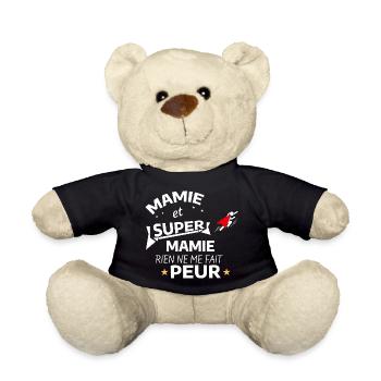 Maman Super Héroïne Affichette - Nounours - noir - Devant