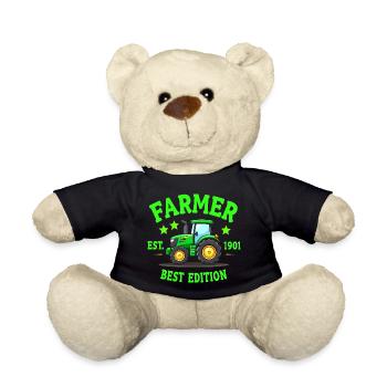 Farm Humor - Farmer Delights - Teddy Bear - black - Front