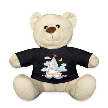 Style de bande dessinée sur la voile - Nounours - noir - Devant