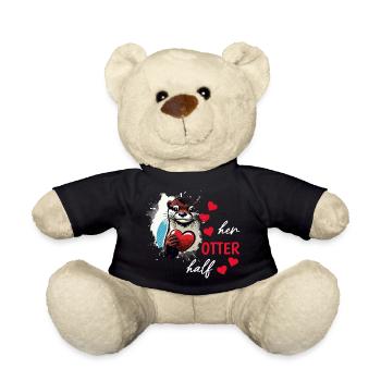 Otter half liebe geschenk - Teddy - Schwarz - Vorne