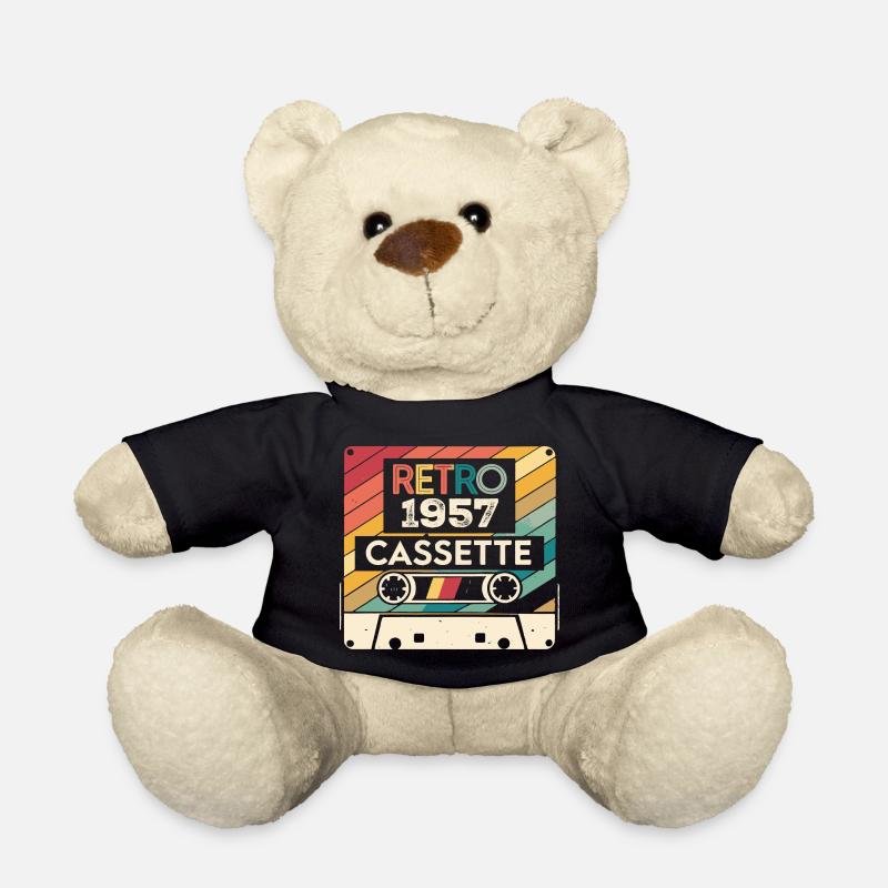 Retro 1975 Jahrgang 1957 - 1957 Jubiläumsgeschenk - Teddy - Schwarz