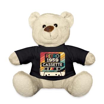 Retro 1975 Vintage 1959 - Cadeau Anniversaire 1959 - Nounours - noir - Devant