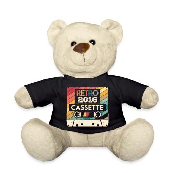 Retro 1975 Vintage 2016 - Cadeau Anniversaire 2016 - Nounours - noir - Devant