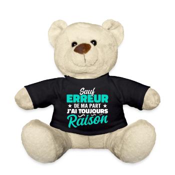 Wenn ich mich nicht irre, habe ich immer Recht - Teddy - Schwarz - Vorne