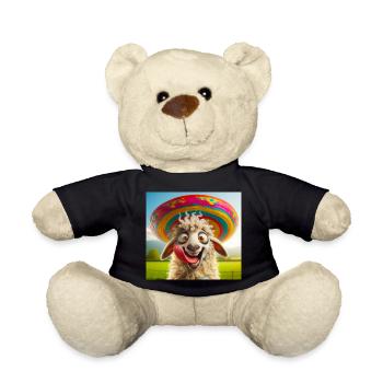 Schaf mit Sombrero - Teddy - Schwarz - Vorne