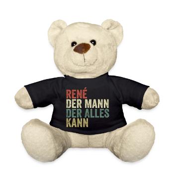 Rene Der Mann Der Alles Kann Vorname René - Teddy - Schwarz - Vorne