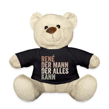 Rene Der Mann Der Alles Kann Vorname René - Teddy - Schwarz - Vorne