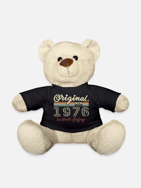 Original 1976 Vintage 1976 Geburtstag Retro 1976 - Teddy - Schwarz