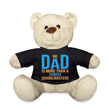Ein Dad ist mehr als hunderte an Schulmeistern - Teddy - Schwarz - Vorne