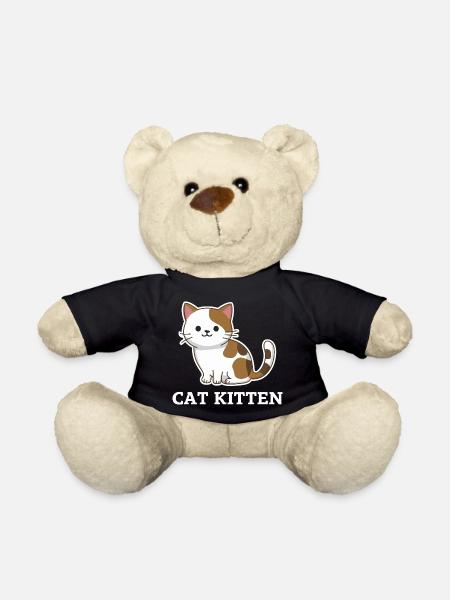 Adorable Cat Kitten - Teddy Bear - black