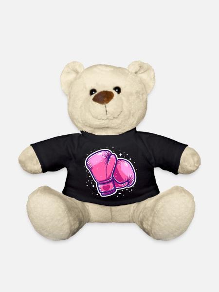 Boxhandschuhe Grafik - Teddy - Schwarz